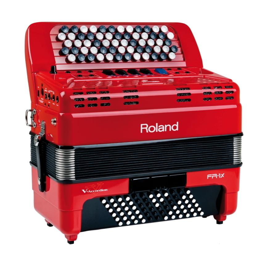 専用バッグ付 Roland Vアコーディオン ボタン鍵盤 FR-1XB RD レッド 