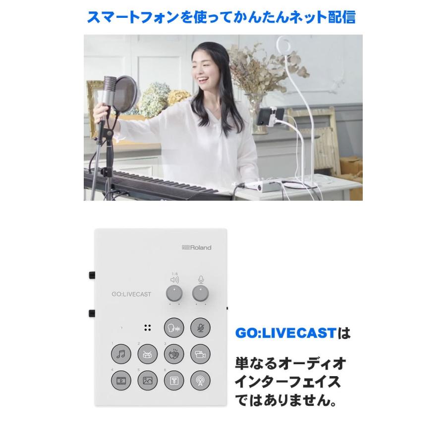 Roland GO LIVECAST インターネット配信用 スマートフォン用オーディオインターフェイス/コントローラー｜merry-net｜04