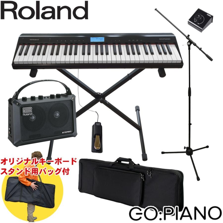ケース付　Roland ローランド 電子キーボード GO PIANO 路上ライブ等にお勧めの小型アンプセット｜merry-net