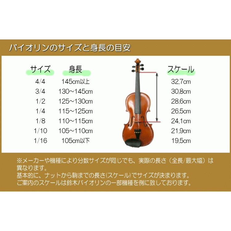 Grazioso GV-1HS 4/4 バイオリン 7点セット「BERNARDEL松脂やTHOMASTIK