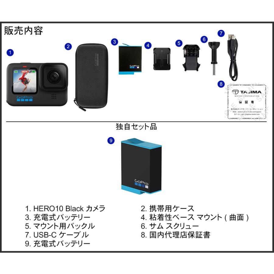 GoPro HERO10BLACK + 予備バッテリー1個セット｜merry-net｜02