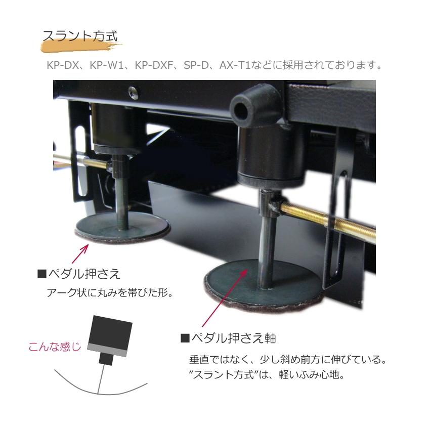 甲南 ピアノ補助ペダル KP-W1 シルバーペダル仕様：軽く踏めるスラント方式 |  | 10