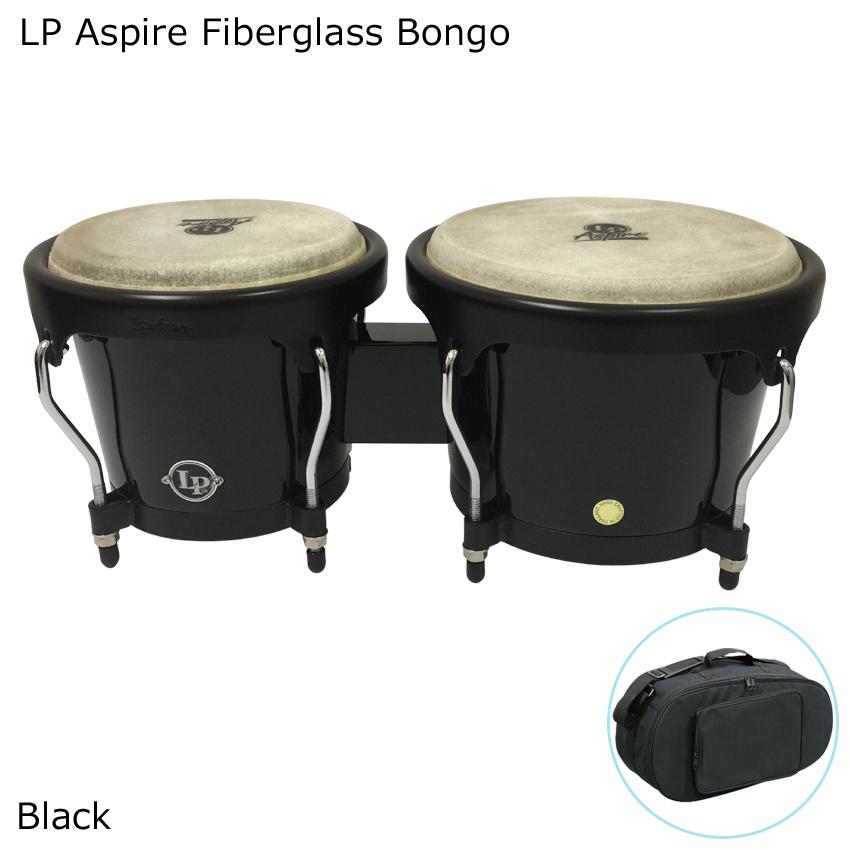 LP Aspire ボンゴ ペア 太鼓 パーカッション LP ボンゴ LPA601F-BK エルピー Aspire Fiberglass ブラック