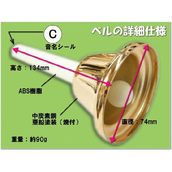 キョーリツ ミュージックベル ハンドベル カッパー 23音  ソフトケース付き KC ギグケースセット ベルコーラス MB-23K C  MB23K-C | キョーリツ（楽器） | 02
