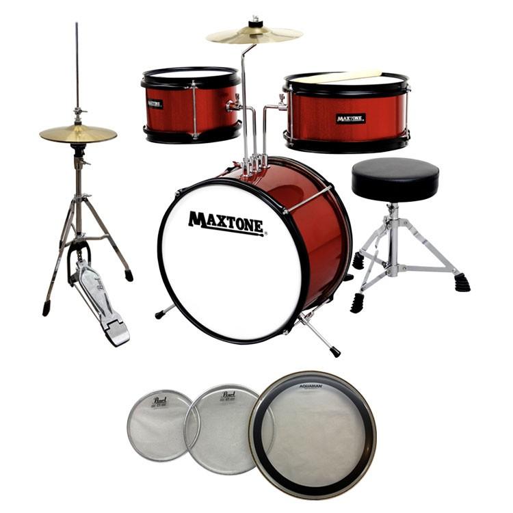 ミニドラムセット 子供用 ドラムセット MAXTONE MX-60 RED(レッド) ジュニア(キッズ)ドラムセット （ハイハットセット+交換用ヘッド付き）  :MX-60RED-HAT-HEAD:楽器のことならメリーネット - 通販 - Yahoo!ショッピング