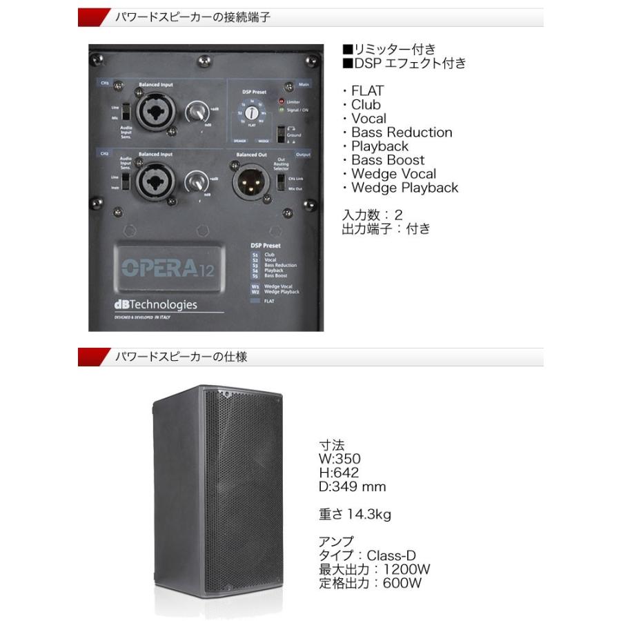 dBTechnologies　OPERA12　パワードスピーカー(12インチ/1200W PEAK) | dBTechnologies | 04