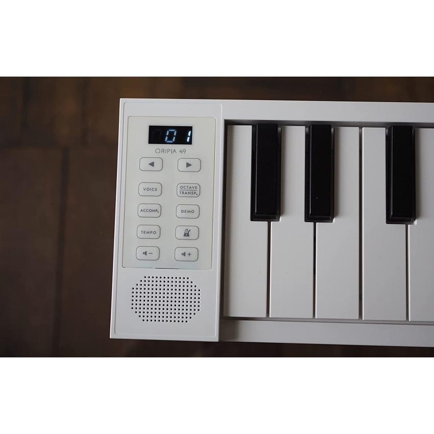 TAHORNG 折りたたみ式 電子ピアノ ORIPIA49 USB充電器付き MIDI
