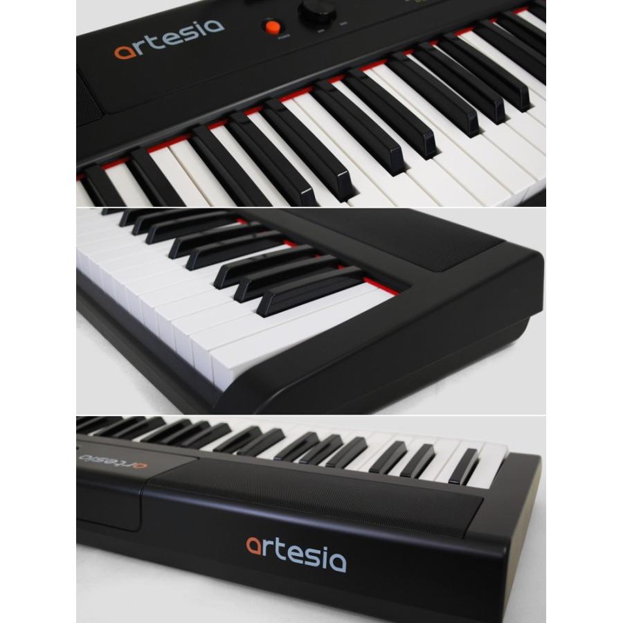 artesia 電子ピアノ Performer ブラック□重量たったの7Kg タッチ軽め 