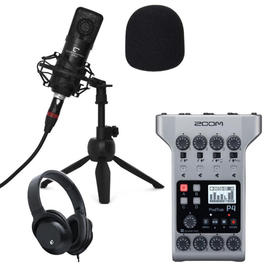 Zoom 配信用ミキサー コンデンサーマイクセット Podtrak P4 Podtrakp4 C3x 楽器のことならメリーネット 通販 Yahoo ショッピング
