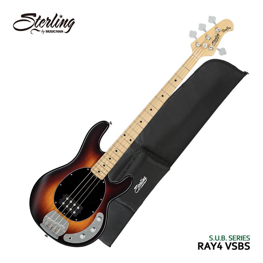 Sterling by MUSIC MAN エレキベース Ray4 Vintage Sunburst Satin
