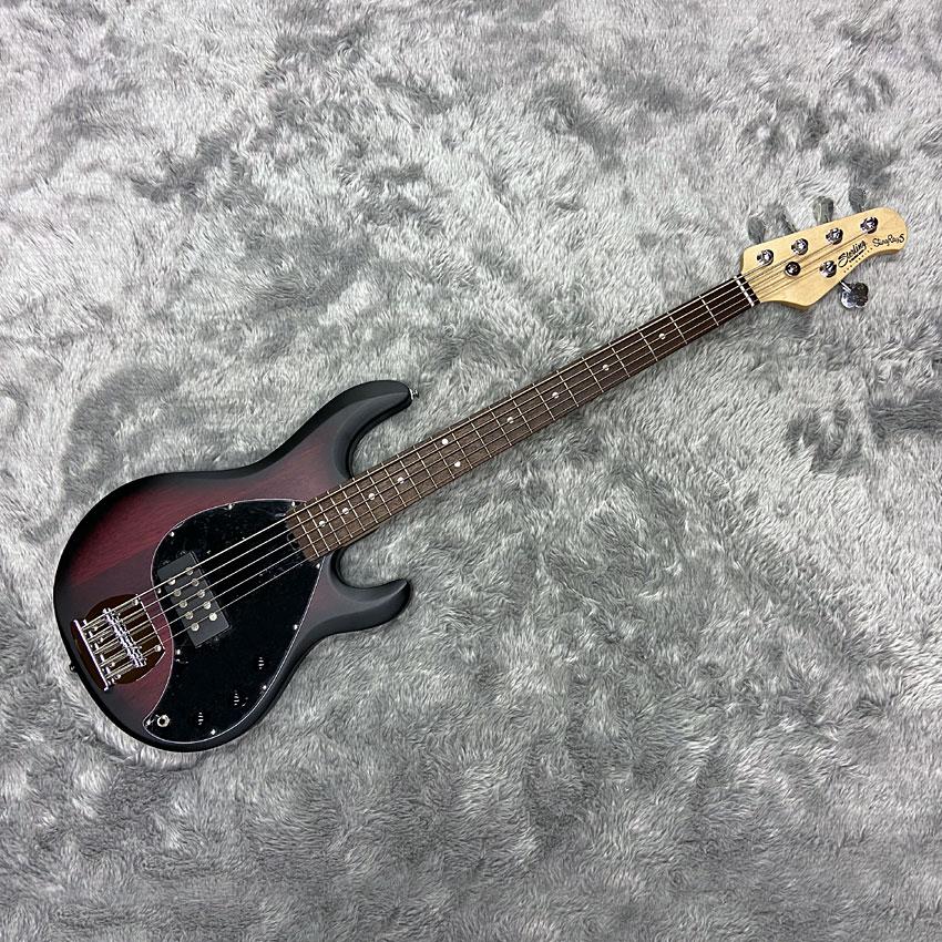 Sterling by MUSIC MAN エレキベース Ray5 Ruby Red Burst Satin