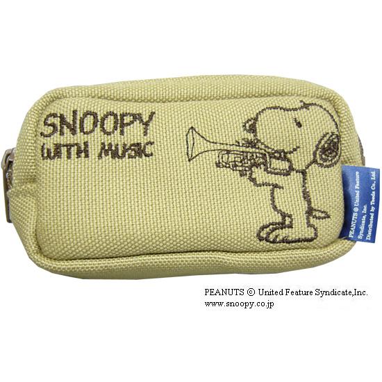 SNOOPY スヌーピー マウスピースポーチ トランペット用 : 楽器の SNOOPY スヌーピー マウスピースポーチ トランペット用 : 楽器の