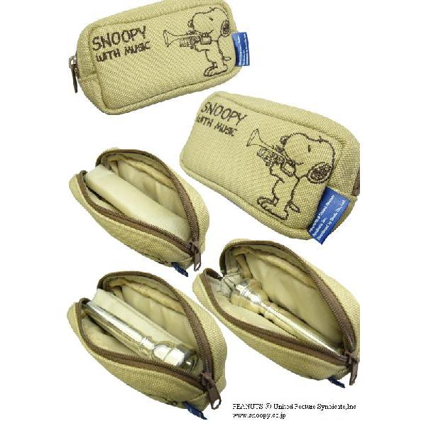 SNOOPY スヌーピー マウスピースポーチ トランペット用 : 楽器の SNOOPY スヌーピー マウスピースポーチ トランペット用 : 楽器の