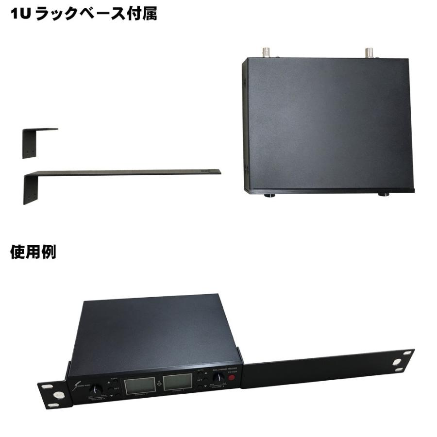 SOUNDPURE サウンドピュア 800MHzワイヤレス受信機 2ch SP-W-H01