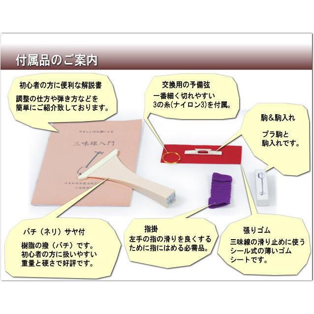 三味線本体(バチ・ハードケース・替え弦・チューナー 他付)