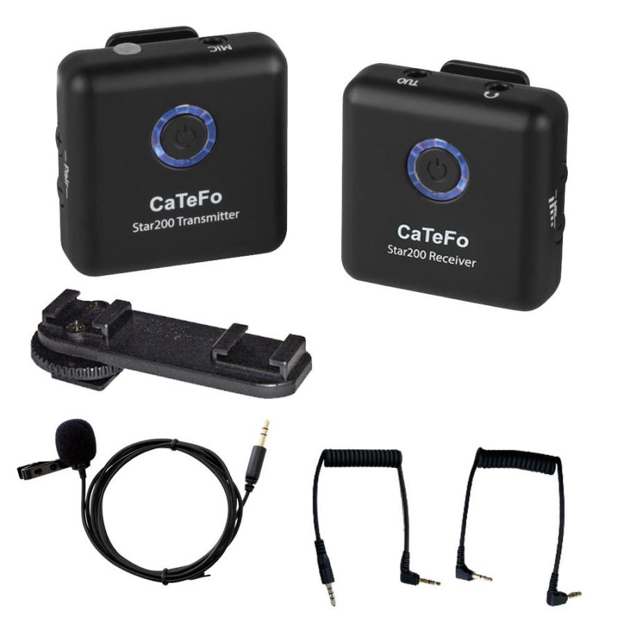 一眼カメラ等に　ワイヤレスピンマイク1個＋送受信機セット　Star200T1