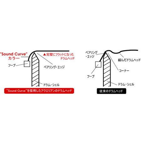 アクエリアン ドラムヘッド(2プライ・コーテッドヘッド)（AQUARIAN）タムタム用TCS2-18 18インチ｜merry-net｜02