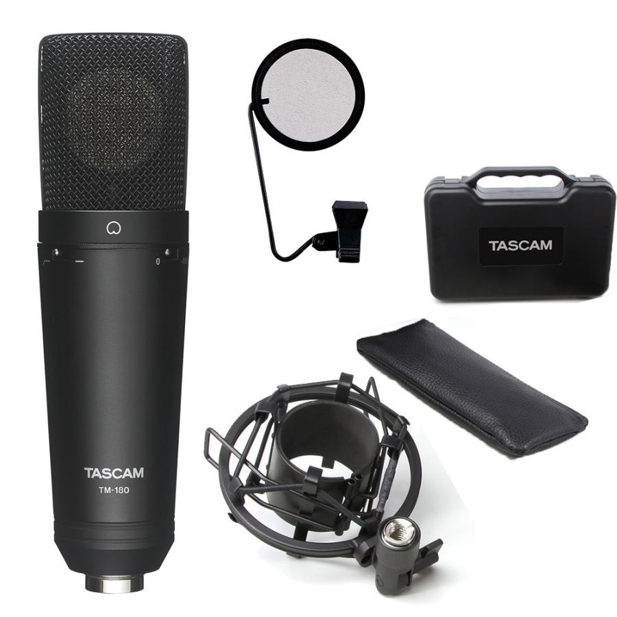 ナレーション収録 ボーカル録音に Tascam コンデンサーマイク Tm 180 ポップガード付き Tm 180 A 楽器のことならメリーネット 通販 Yahoo ショッピング