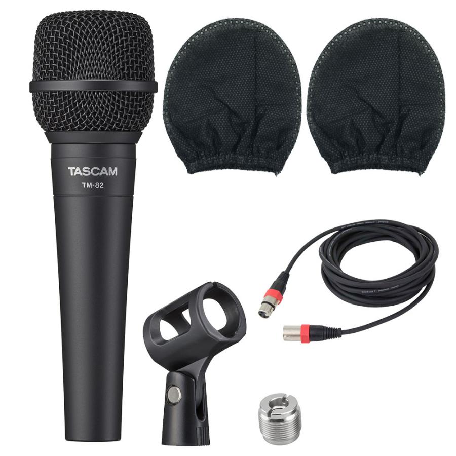 TASCAM ダイナミックマイク TM-82 (マイクケーブルセット) | TASCAM