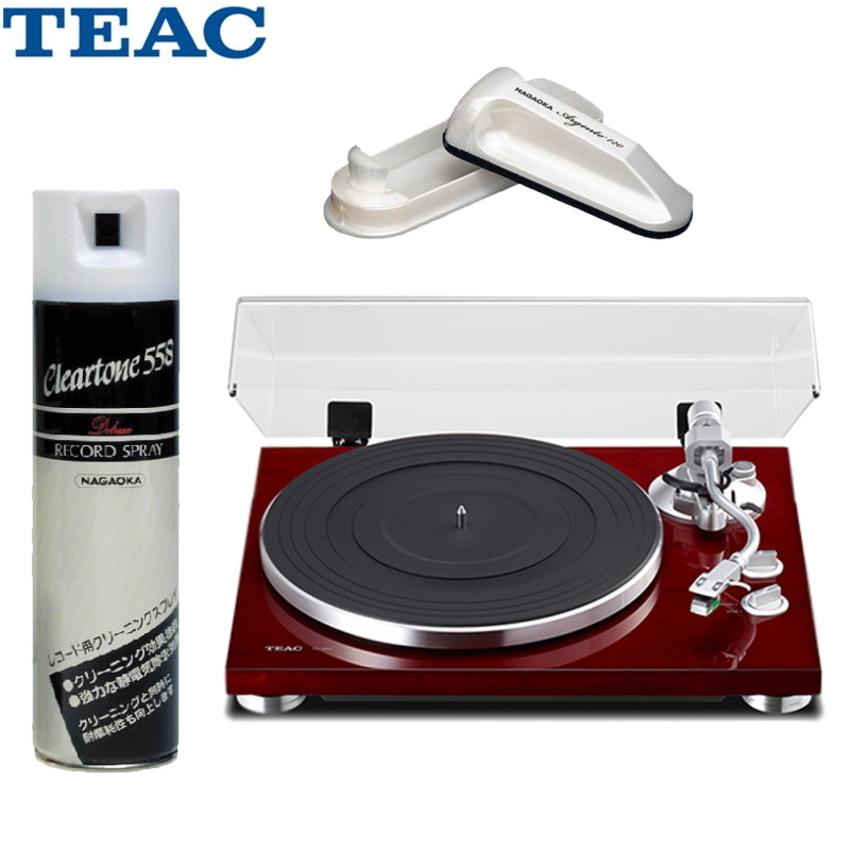 TEAC TN-350-SE CH (チェリー) + レコードクリーナー＋スプレーセット｜merry-net