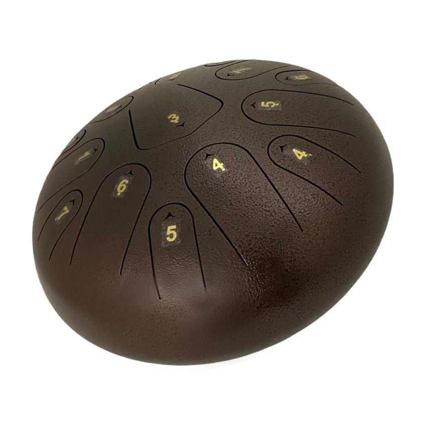 スチールタングドラム ブロンズ/ブラウン Cメジャー 12インチ 癒し