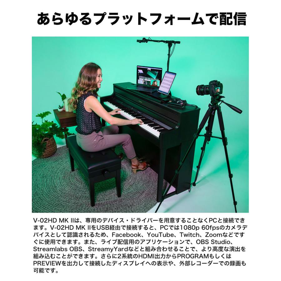 ローランド Roland V-02HD mkII ビデオスイッチャー (USBビデオ