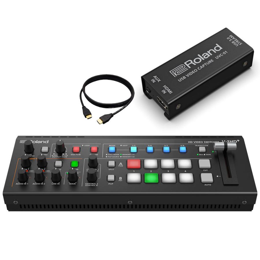 Roland ビデオスイッチャー V-1HD+　ネット配信に USBビデオキャプチャーセット | ローランド