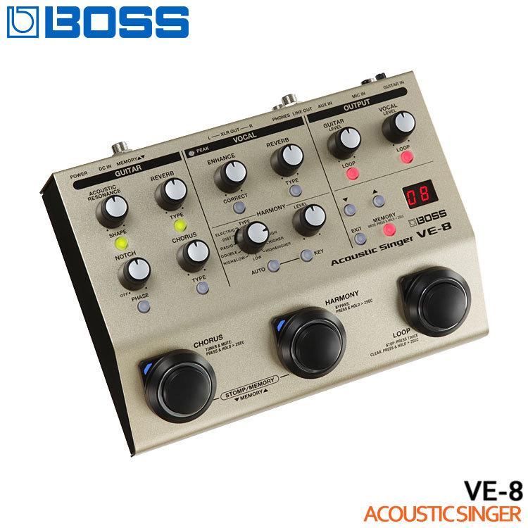 BOSS Acoustic Singer VE-8 ボス エフェクター Amazon | BOSS ボス アコースティックシンガー VE-8 ボーカル