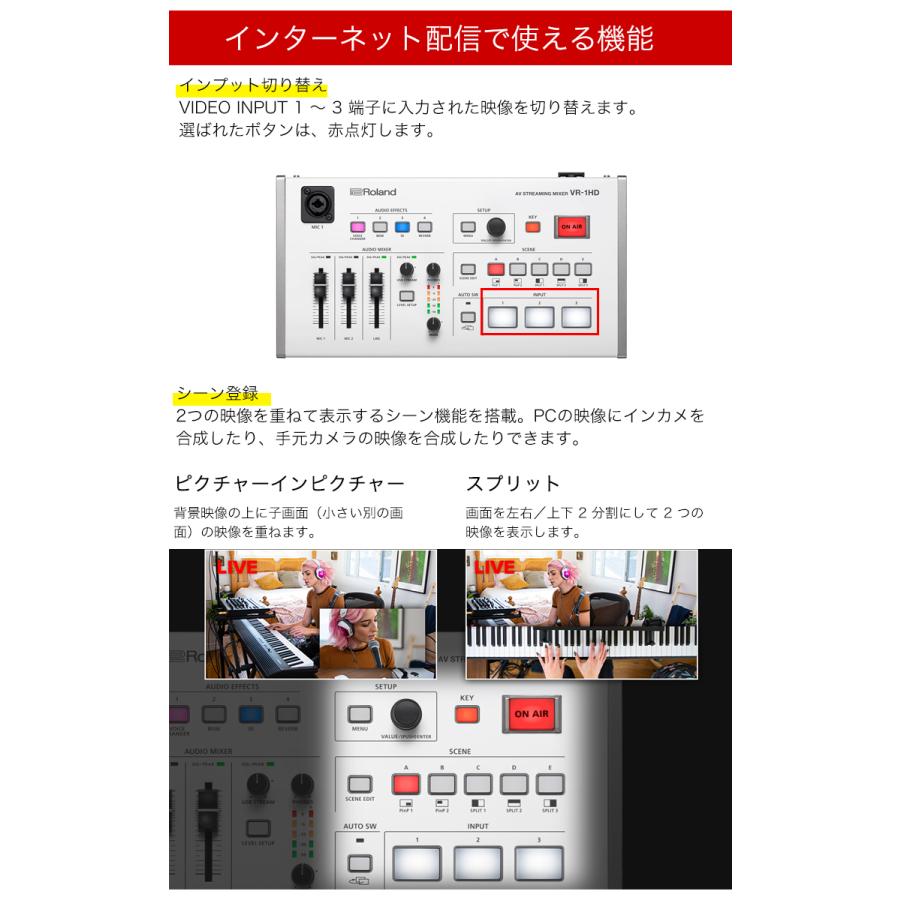 Roland VR-1HD 配信セット（マイク・カメラ付き）期間値下げ中