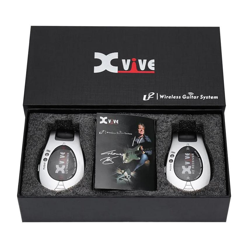 Xvive デジタルギターワイヤレスシステム XV-U2 シルバー U2 : 楽器の
