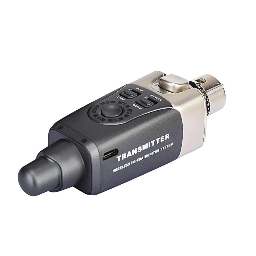 Xvive XV-U4 ワイヤレスイヤーモニター用 送受信機 イヤフォン/充電器付□インイヤーモニター ワイヤレス送受信機