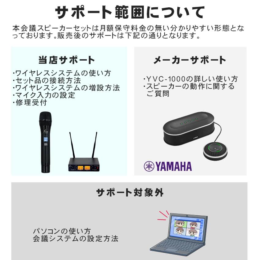 YAMAHA ヤマハYVC-1000 + ワイヤレスマイク1本 ピンマイク1個 YAMAHA ヤマハYVC-1000 + ワイヤレスマイク1本 ピンマイク1個