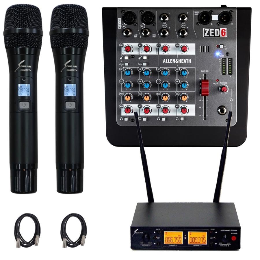 Allen Heath アナログミキサー Zed 6 Soundpure ワイヤレスマイク２本セット Zed 6 Sph 楽器のことならメリーネット 通販 Yahoo ショッピング
