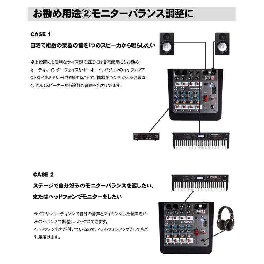 ALLEN&HEATH アナログミキサー ZED-6 アレンアンドヒース : 楽器のこと