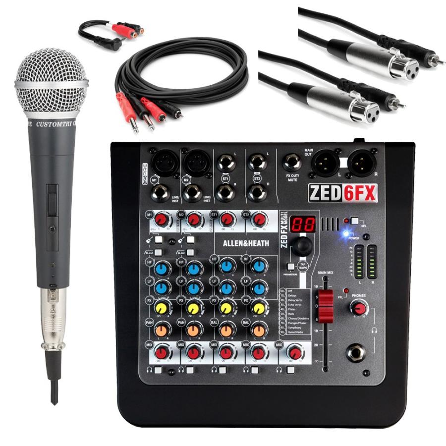エコー内蔵 カラオケに最適なマイクミキサー 音楽用高品質アナログミキサー ZED6FX ZED6FXHOME楽器のことならメリー