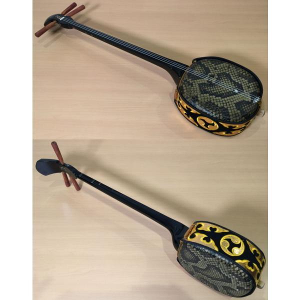 沖縄三線 スタンダード人工皮 ウッドカラクイ Bセット : メリーネット