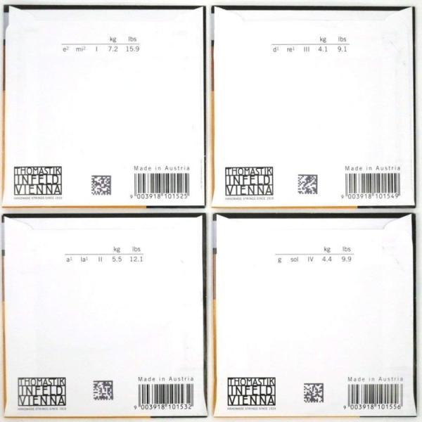 ドミナント バイオリン弦 セット 135：定番 サイズ4/4用「E：130/A