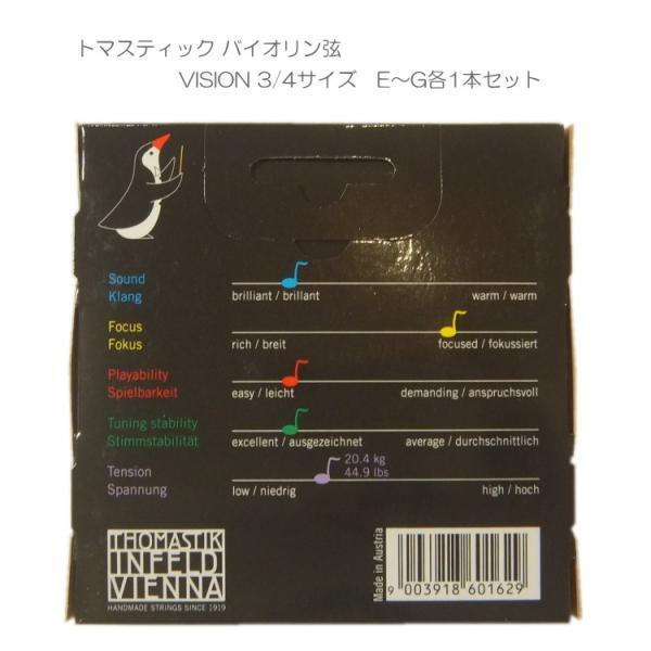 VISION バイオリン弦 VI100 3/4 トマスティック社 ヴィジョン