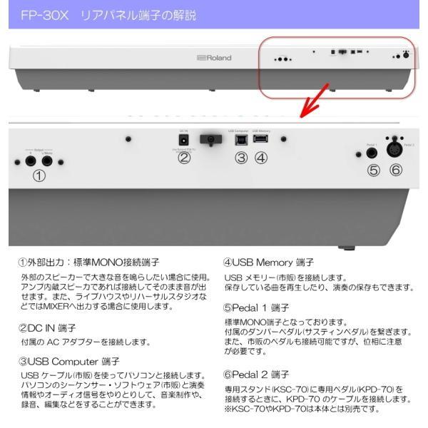 ローランド（Roland） 電子ピアノ FP-30X ホワイト Roland 88鍵
