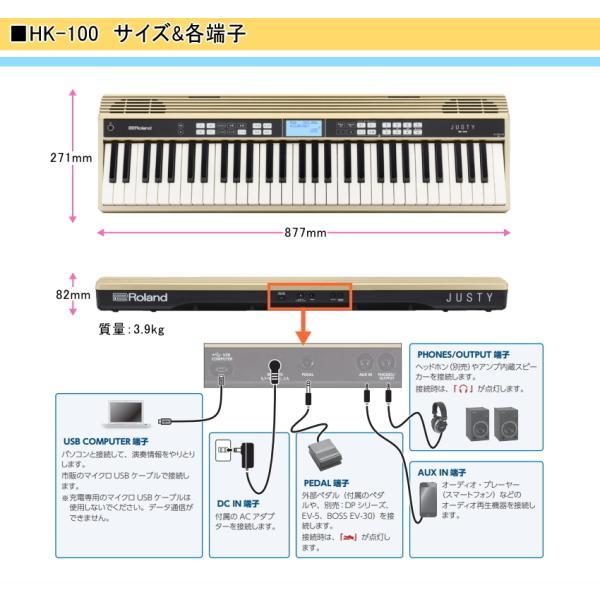 ローランド（Roland） キーボード JUSTY HK-100 Roland 本体ソフト
