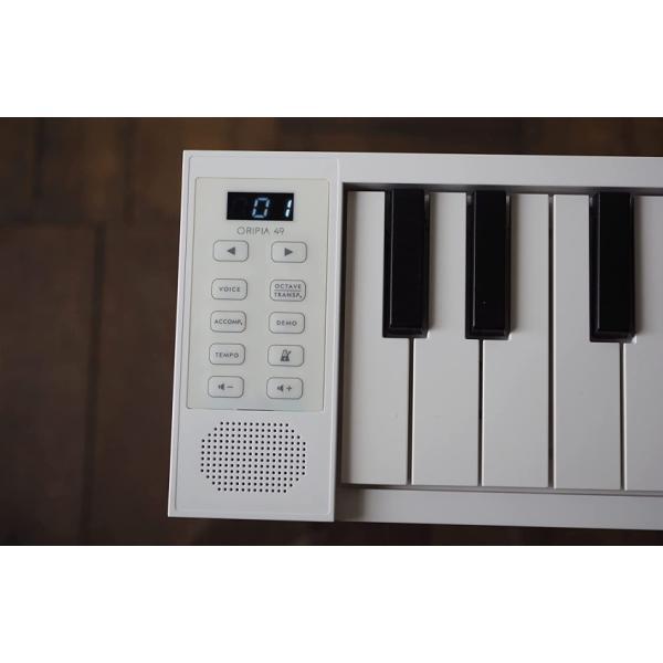 TAHORNG 折りたたみ式 電子ピアノ ORIPIA49 USB充電器付き MIDI