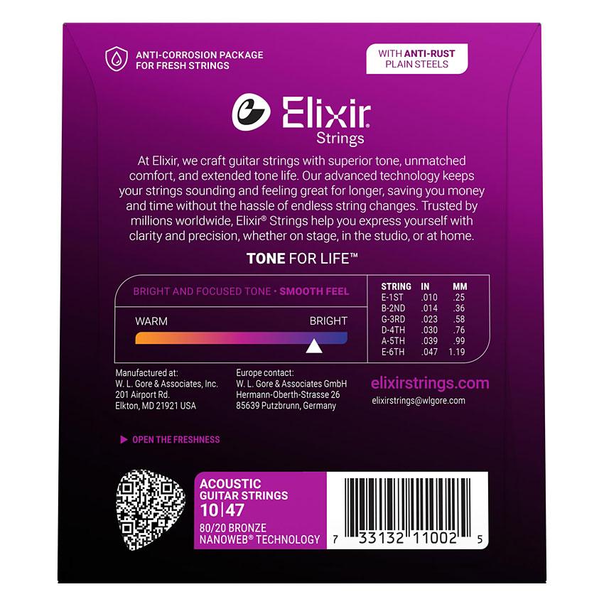 Elixir（エリクサー） アコースティックギター弦 11002 2セット