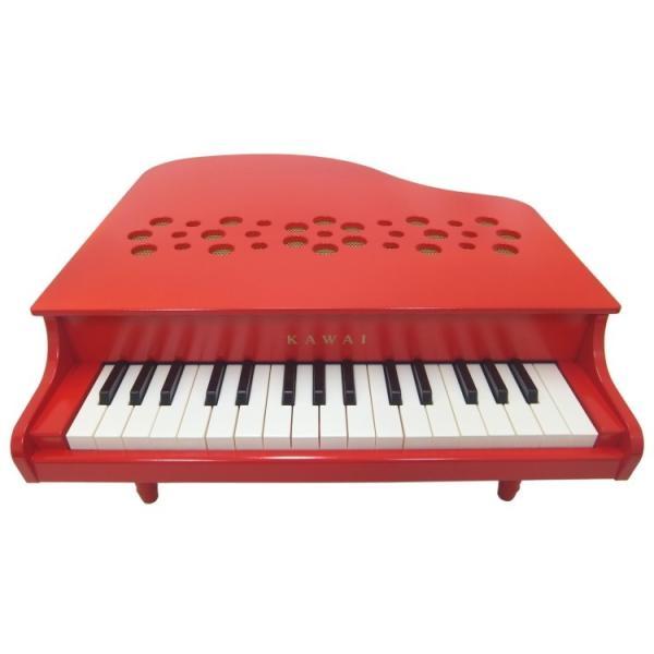 KAWAI カワイ ミニピアノ P-32 レッド 1163 木製ミニピアノ : 音響機材