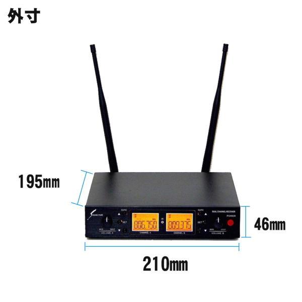 SOUNDPURE サウンドピュア 黒色ヘッドマイク2個 ワイヤレス受信