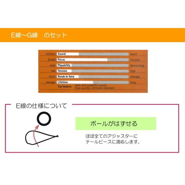 トマスティック・インフェルド バイオリン弦 アルファユ AL100 1/2サイズ セット「1弦E/2弦A/3弦D/4弦G」｜merry-ys4｜03