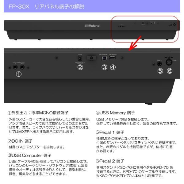 ローランド（Roland） 電子ピアノ FP-30X ブラック Roland 88鍵