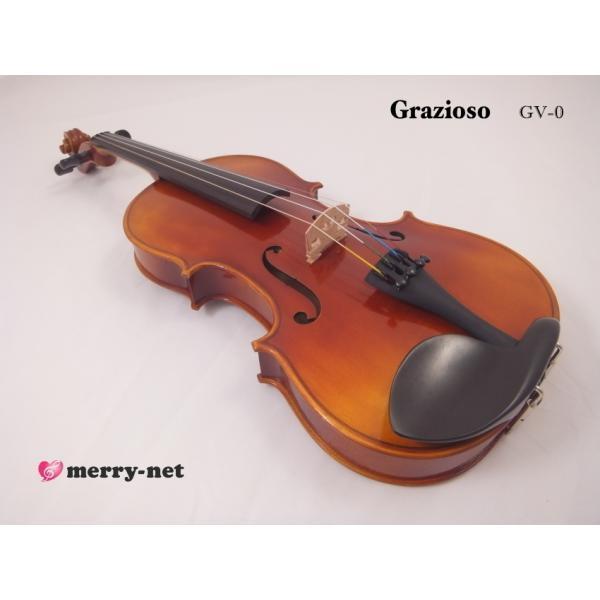 Grazioso GV-0 1/2 バイオリン 7点セット「初心者でレッスンに通 Grazioso GV-0 1/2 バイオリン 7点セット「初心者でレッスンに通
