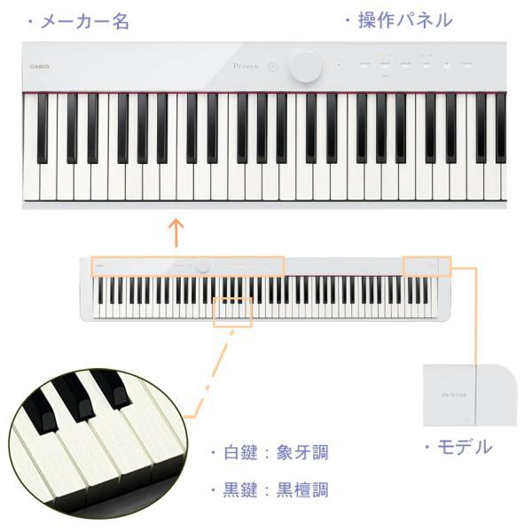 Privia(CASIO) カシオ 電子ピアノ PX-S1100 ホワイト CASIO 88 Privia(CASIO) カシオ 電子ピアノ PX-S1100 ホワイト CASIO 88