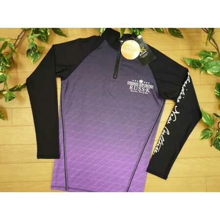 ラッシュガード メンズ 送料無料 長袖 S ジップ Russ K ラスケー ブランド 男性 スイムウェア Uvカット 黒 紫 パープル ライフショップmerry 通販 Yahoo ショッピング