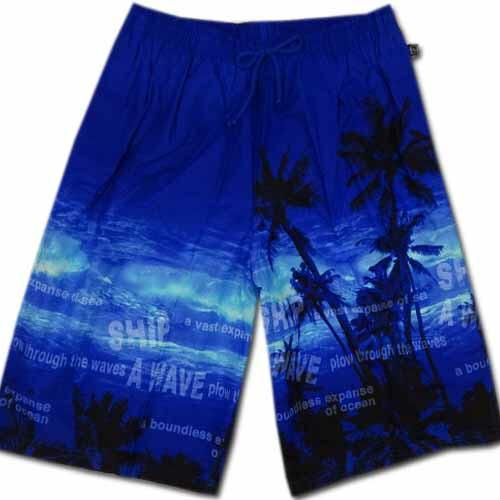 水着 メンズ 送料無料 サーフパンツ 3l 4l 男性 スイムパンツ ブルー 海 ヤシの木 青 ライフショップmerry 通販 Yahoo ショッピング